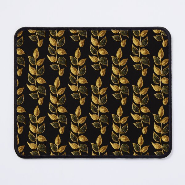 Item preview, Elegant Gold and Green Botanical Leaf Branch designed and sold by colorful-white.