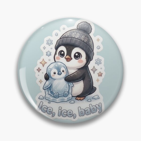 Item preview, Ice Ice Baby Cute Penguin Sculpture Sticker designed and sold by Snikdha.