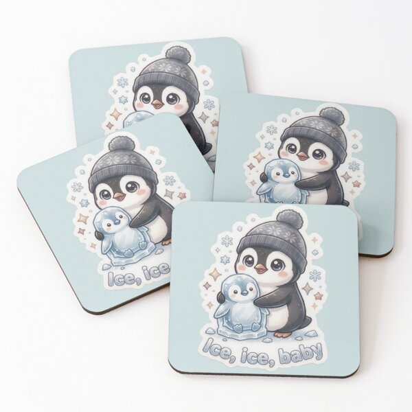 Item preview, Ice Ice Baby Cute Penguin Sculpture Sticker designed and sold by Snikdha.