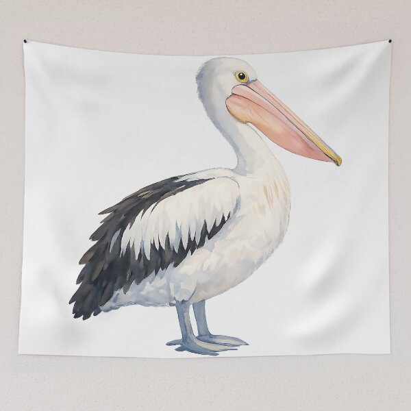 Item preview, Australian Pelican Watercolour Portrait designed and sold by Jaruart.