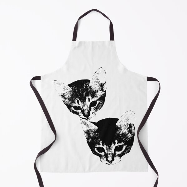 Item preview, Double Trouble Twin Kittens High Contrast Stencil Art designed and sold by JengPath.