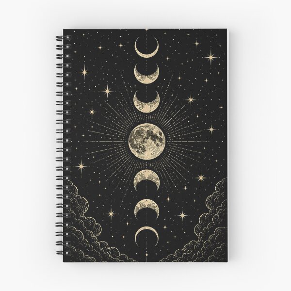 Item preview, Vintage Lunar Occult Illustration designed and sold by Mystic & Celestial Art.