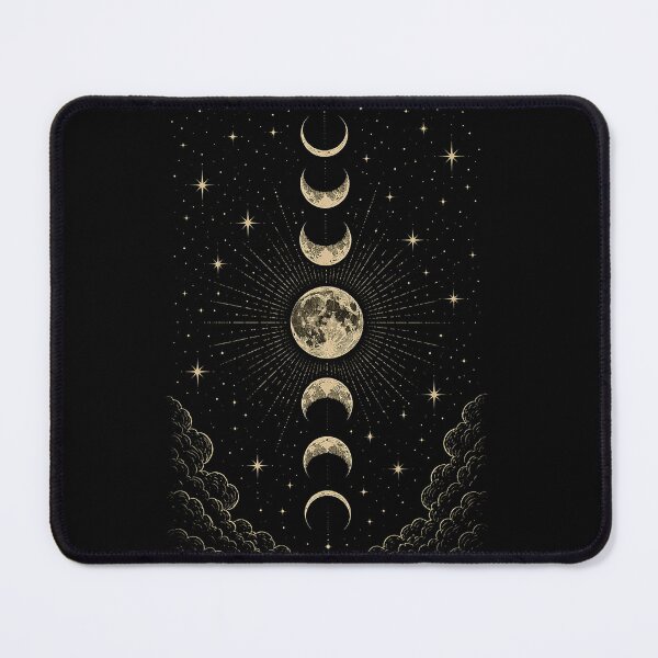 Item preview, Vintage Lunar Occult Illustration designed and sold by Mystic & Celestial Art.