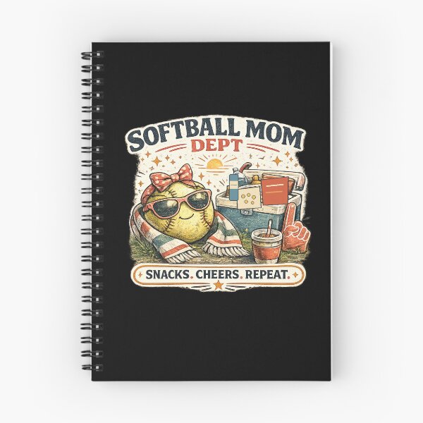 Item preview, Softball Mom Dept Snacks Cheers Repeat Shirt designed and sold by Concrete Coffee Studio.