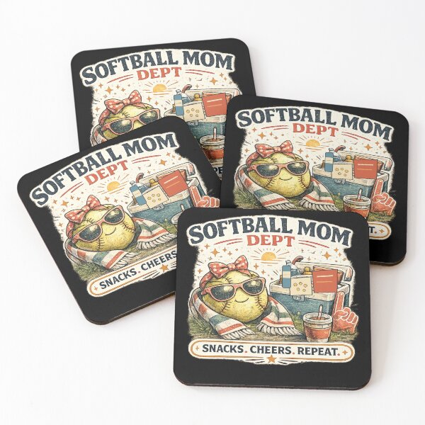 Item preview, Softball Mom Dept Snacks Cheers Repeat Shirt designed and sold by Concrete Coffee Studio.