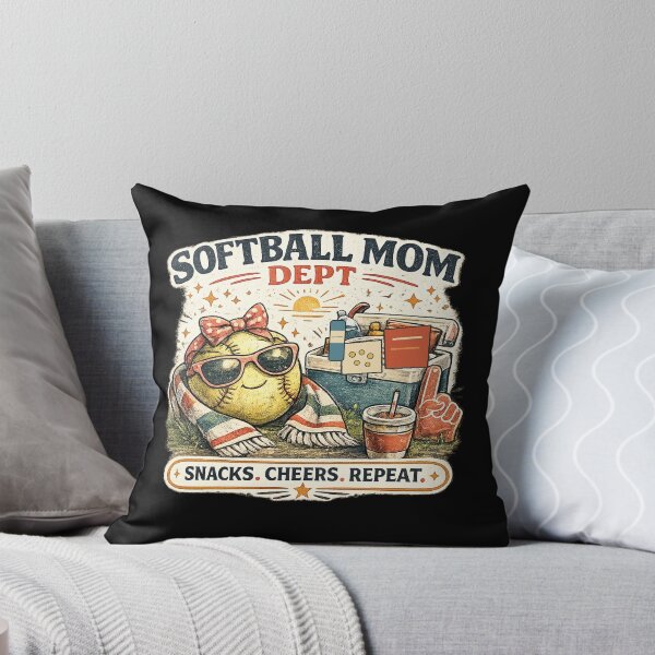 Item preview, Softball Mom Dept Snacks Cheers Repeat Shirt designed and sold by Concrete Coffee Studio.