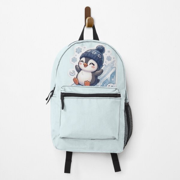 Item preview, Slide Into Happiness Cute Penguin Winter Sticker designed and sold by Snikdha.