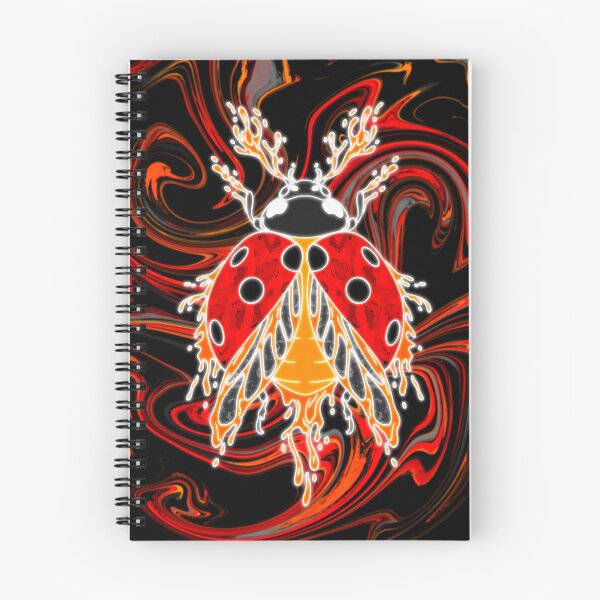 Item preview, Liquid Neon Ladybug designed and sold by VOYID ART STUDIO.