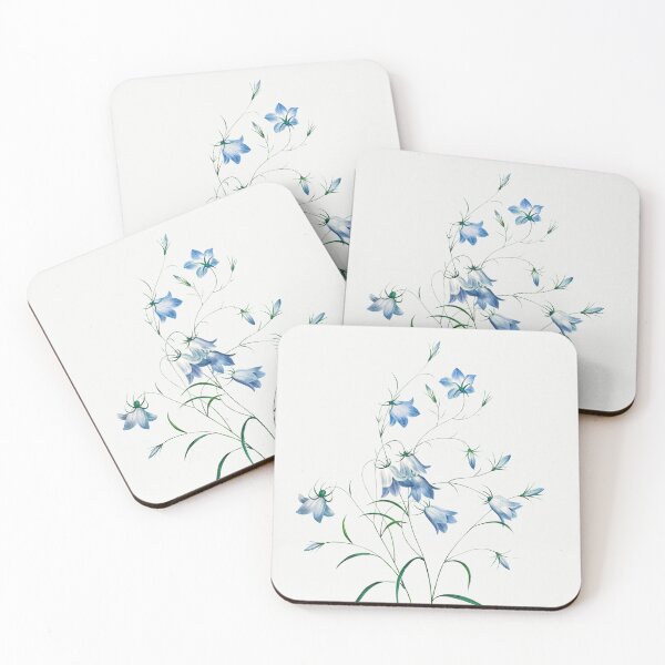 Item preview, Campanule Flowers Botanical Illustration designed and sold by TheRetroArtRoom.