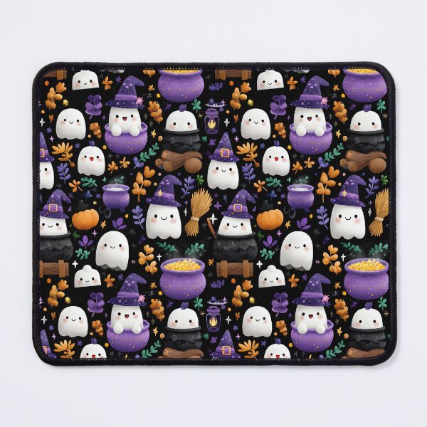 Item preview, Cute Kawaii Halloween Ghost and Magic Pattern designed and sold by colorful-white.