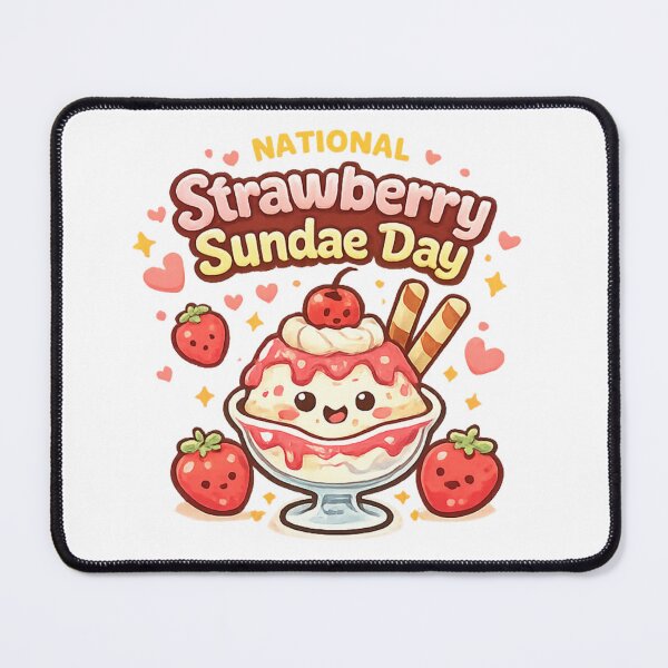 Item preview, Happy National Strawberry Sundae Day designed and sold by Combat Skies.
