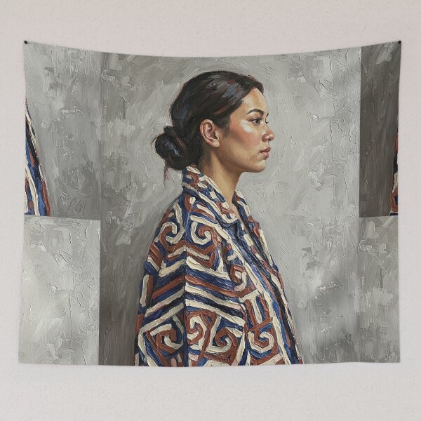 Item preview, Woman Portrait Traditional Pattern Oil Painting Art designed and sold by Francis & May.