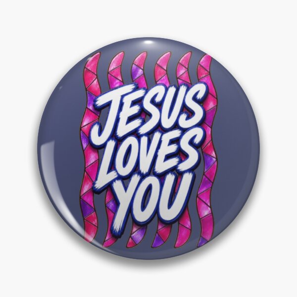 Item preview, Jesus Loves You Stained Glass Christian Faith Gift designed and sold by Syrupulse.