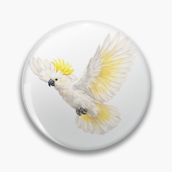 Item preview, Sulphur-crested Cockatoo in Flight designed and sold by Jaruart.