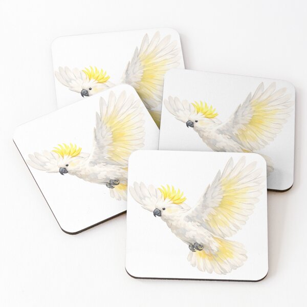 Item preview, Sulphur-crested Cockatoo in Flight designed and sold by Jaruart.