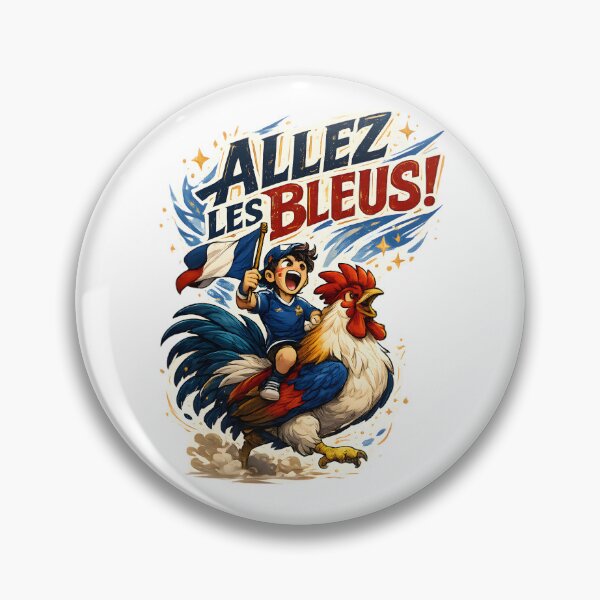 Item preview, French Rooster Football Fan T-Shirt designed and sold by Drofted.