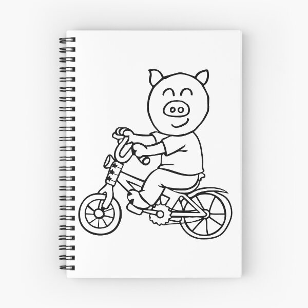Item preview, Pig is riding a bicycle designed and sold by tarek25.