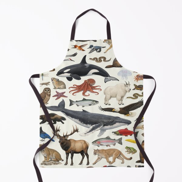 Item preview, Animals of Washington Retro Style Identification Chart designed and sold by kakarikihill.