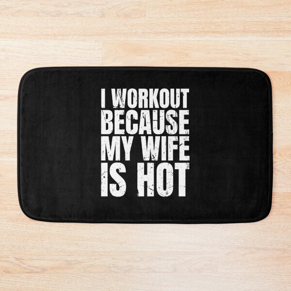 Item preview, I Workout Because My Wife Is Hot Gym Husband Men designed and sold by Dondonmart.
