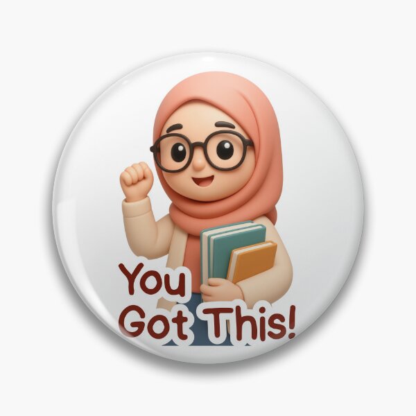 Item preview, You Got This Motivational Hijabi Student designed and sold by Opie-Adn.