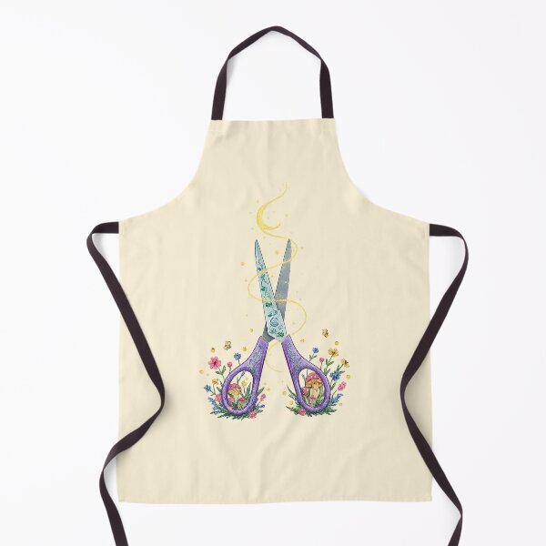Item preview, Enchanted Botanical Scissors & Golden Thread Fantasy Art designed and sold by Masora.studio.