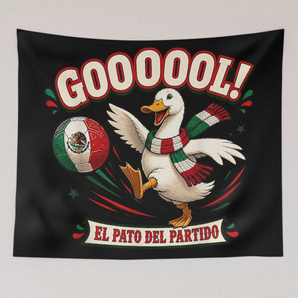 Item preview, El Pato Del Partido Funny Mexican Soccer Duck Goal Celebration National Art designed and sold by HarinDonreka.
