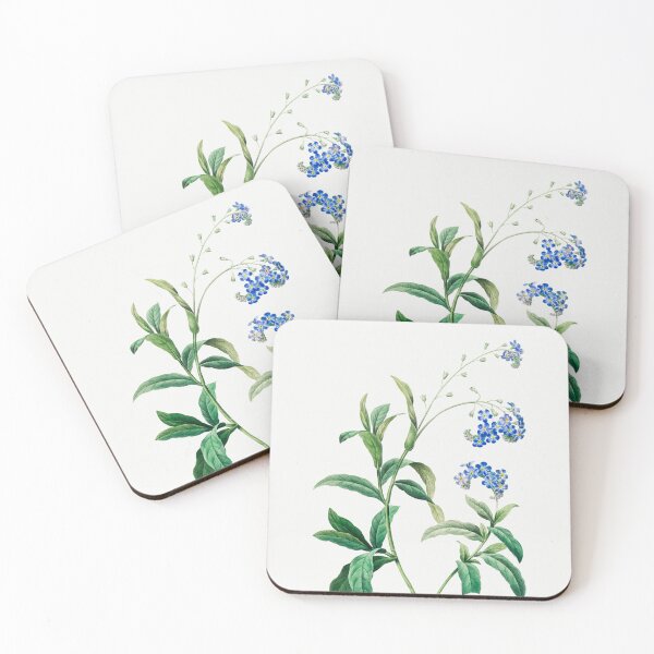 Item preview, Forget Me Not Flowers Botanical Illustration designed and sold by TheRetroArtRoom.