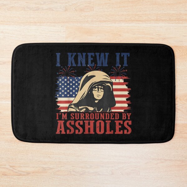 Item preview, I Knew It Im Surrounded By Assholes Patriotic American Flag Firework Art designed and sold by HarinDonreka.