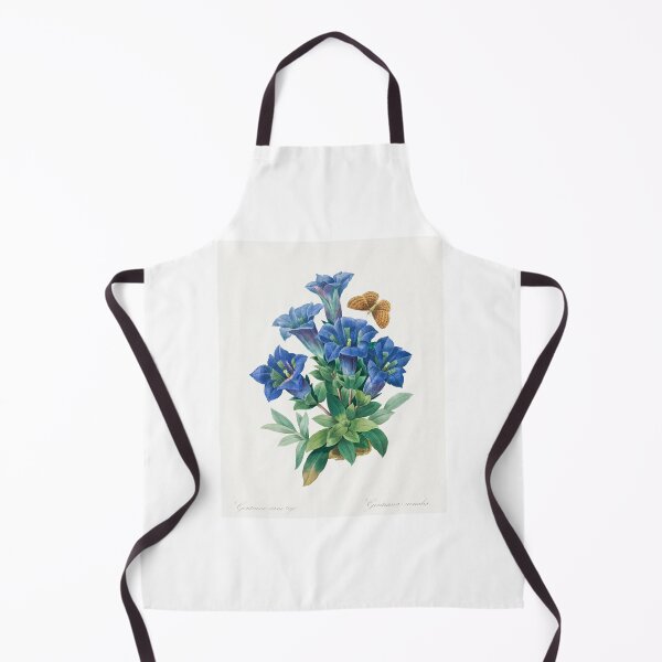 Item preview, Trumpet Gentian Flowers Botanical Illustration designed and sold by TheRetroArtRoom.