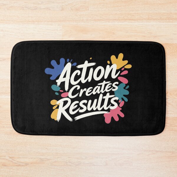 Item preview, Action Creates Results – Positive Mindset designed and sold by Verse & Vibes.