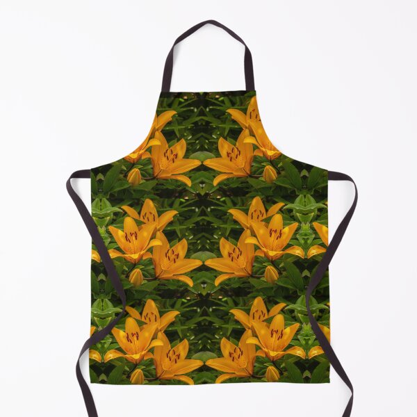 Item preview, Orange Lily Kaleidoscope — Vibrant Symmetrical Floral Pattern designed and sold by Andrey Yurkevich Art.