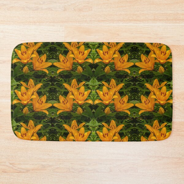 Item preview, Orange Lily Kaleidoscope — Vibrant Symmetrical Floral Pattern designed and sold by Andrey Yurkevich Art.