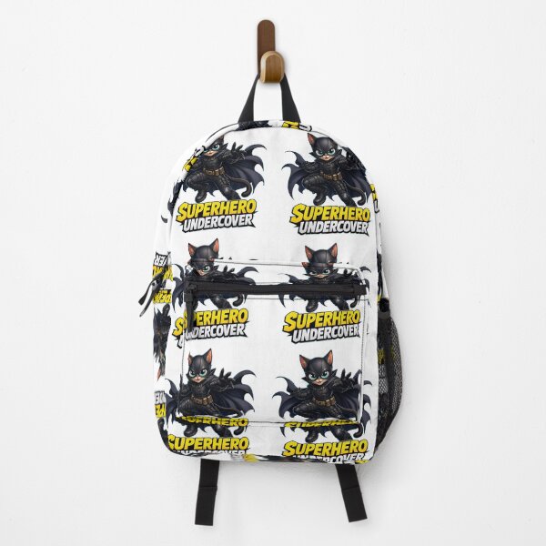 Item preview, Cute Superhero Undercover Cat Comic Vigilante designed and sold by IvoryArtDesign.