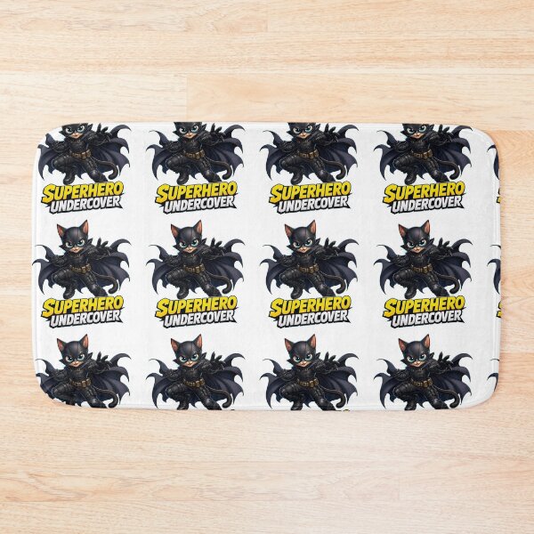 Item preview, Cute Superhero Undercover Cat Comic Vigilante designed and sold by IvoryArtDesign.