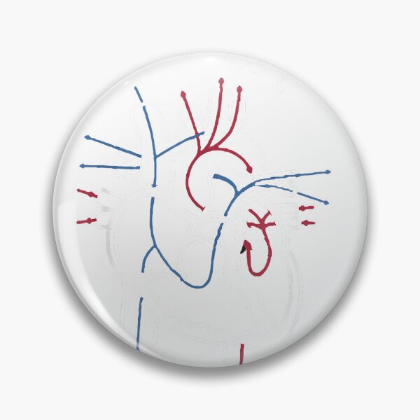 Item preview, CVICU Cardiac Nurse Anatomy Cardiology Human Heart Flow T-Shirt designed and sold by DArtfulStudio.