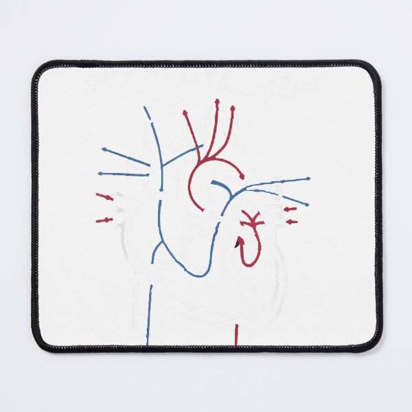 Item preview, CVICU Cardiac Nurse Anatomy Cardiology Human Heart Flow T-Shirt designed and sold by DArtfulStudio.
