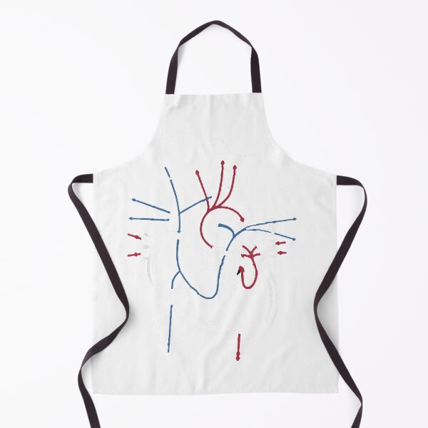 Item preview, CVICU Cardiac Nurse Anatomy Cardiology Human Heart Flow T-Shirt designed and sold by DArtfulStudio.