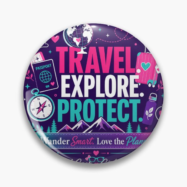 Item preview, Travel Explore Protect - Girl Geek Girl Sheek  designed and sold by Girl Geek Girl Sheek.