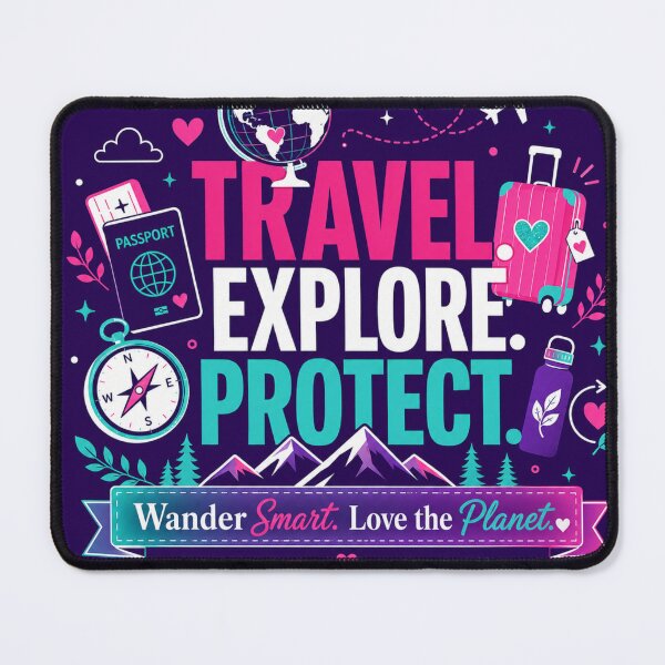 Item preview, Travel Explore Protect - Girl Geek Girl Sheek  designed and sold by Girl Geek Girl Sheek.