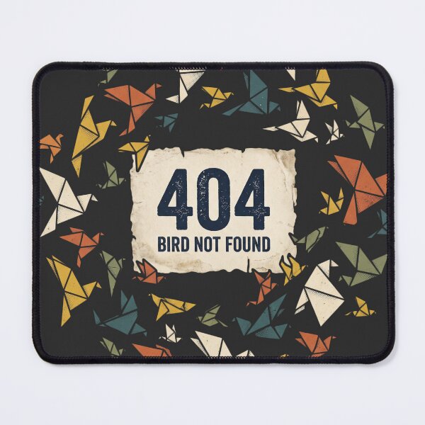 Item preview, 404 Bird Not Found Retro Origami Tech Humor designed and sold by AdyKurniawan.