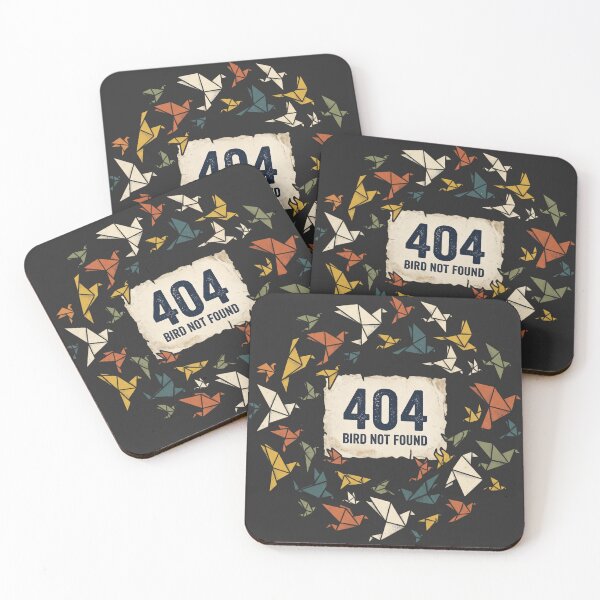 Item preview, 404 Bird Not Found Retro Origami Tech Humor designed and sold by AdyKurniawan.
