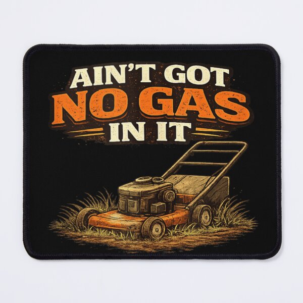 Item preview, Aint Got No Gas In It Funny Vintage Lawn Mower Graphic Art designed and sold by DaphoLatara.