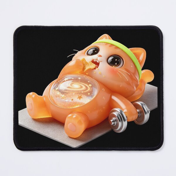 Item preview, Diet Starts Tomorrow - Emerald Cat Gym Fail designed and sold by ABYSSLAB.