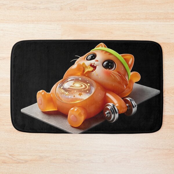 Item preview, Diet Starts Tomorrow - Emerald Cat Gym Fail designed and sold by ABYSSLAB.