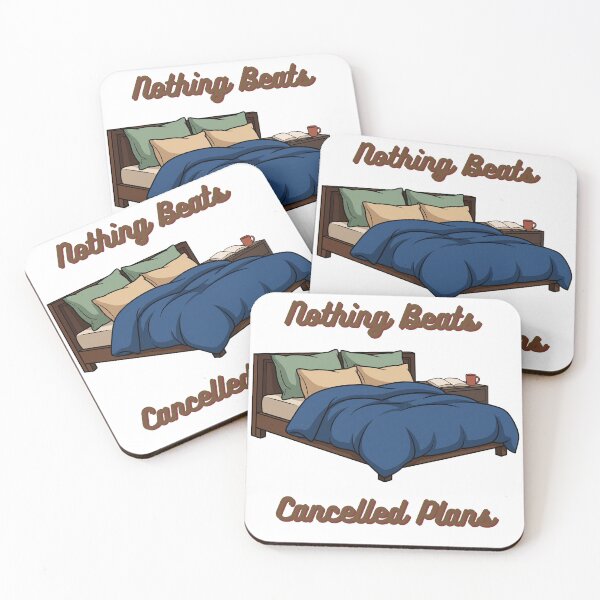 Item preview, Nothing Beats Cancelled Plans Funny Introvert Bed designed and sold by SW Shop.