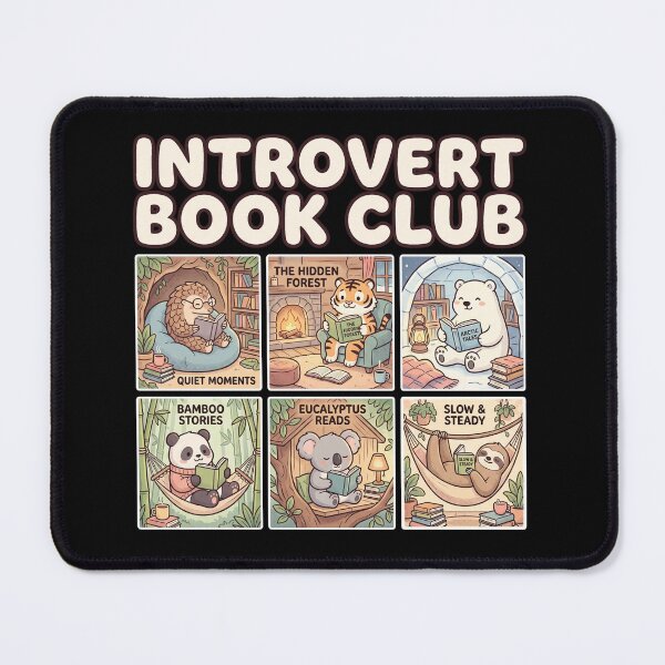 Item preview, Kawaii Introvert Book Club Cozy Reading Animals designed and sold by AdyKurniawan.
