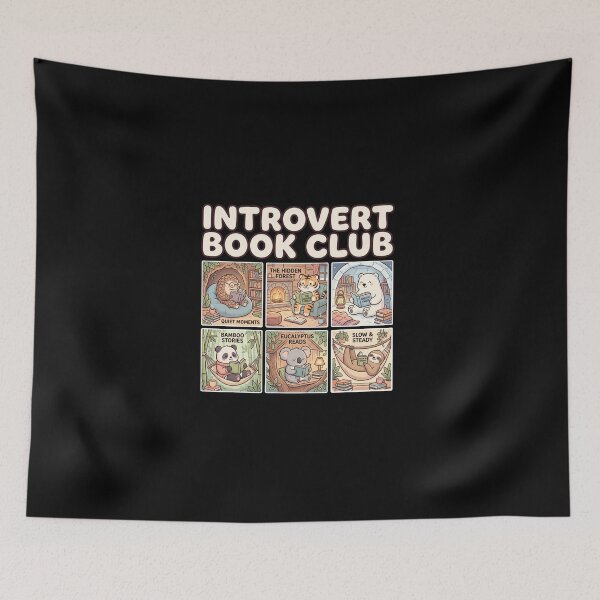 Item preview, Kawaii Introvert Book Club Cozy Reading Animals designed and sold by AdyKurniawan.