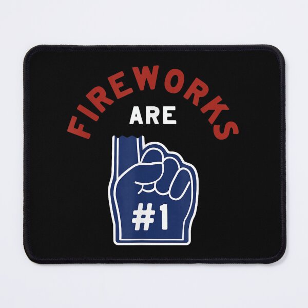 Item preview, Fireworks Are Number One Fourth Of July Patriotic Blue Foam Finger Art designed and sold by DaphoLatara.