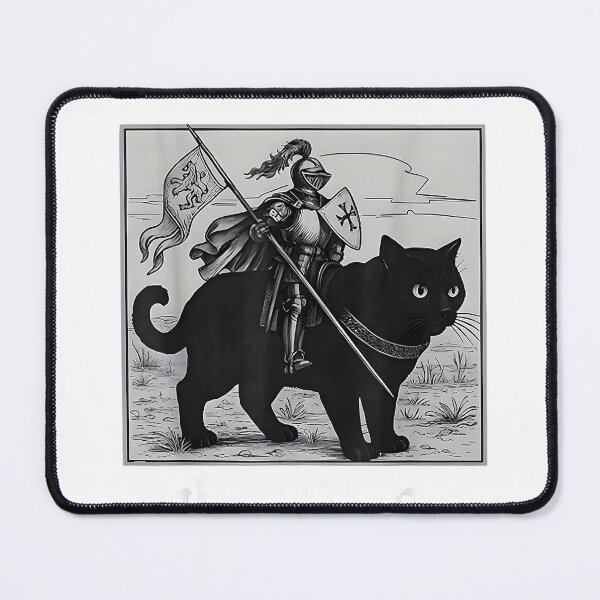 Item preview, Defend Your Local Public Library Funny Knight Cat T-Shirt designed and sold by KTY-NUSS.