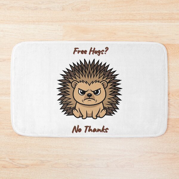 Item preview, Free Hugs No Thanks Funny Introvert Hedgehog Animal designed and sold by SW Shop.